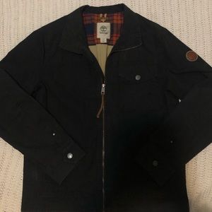 Timberland Black Collared Jacket Size M